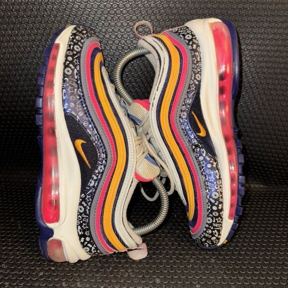 Nike Air Max 97 Multicolor Comfort Athletic Casual Sneaker Womens Size 7.5 - Picture 4 of 9